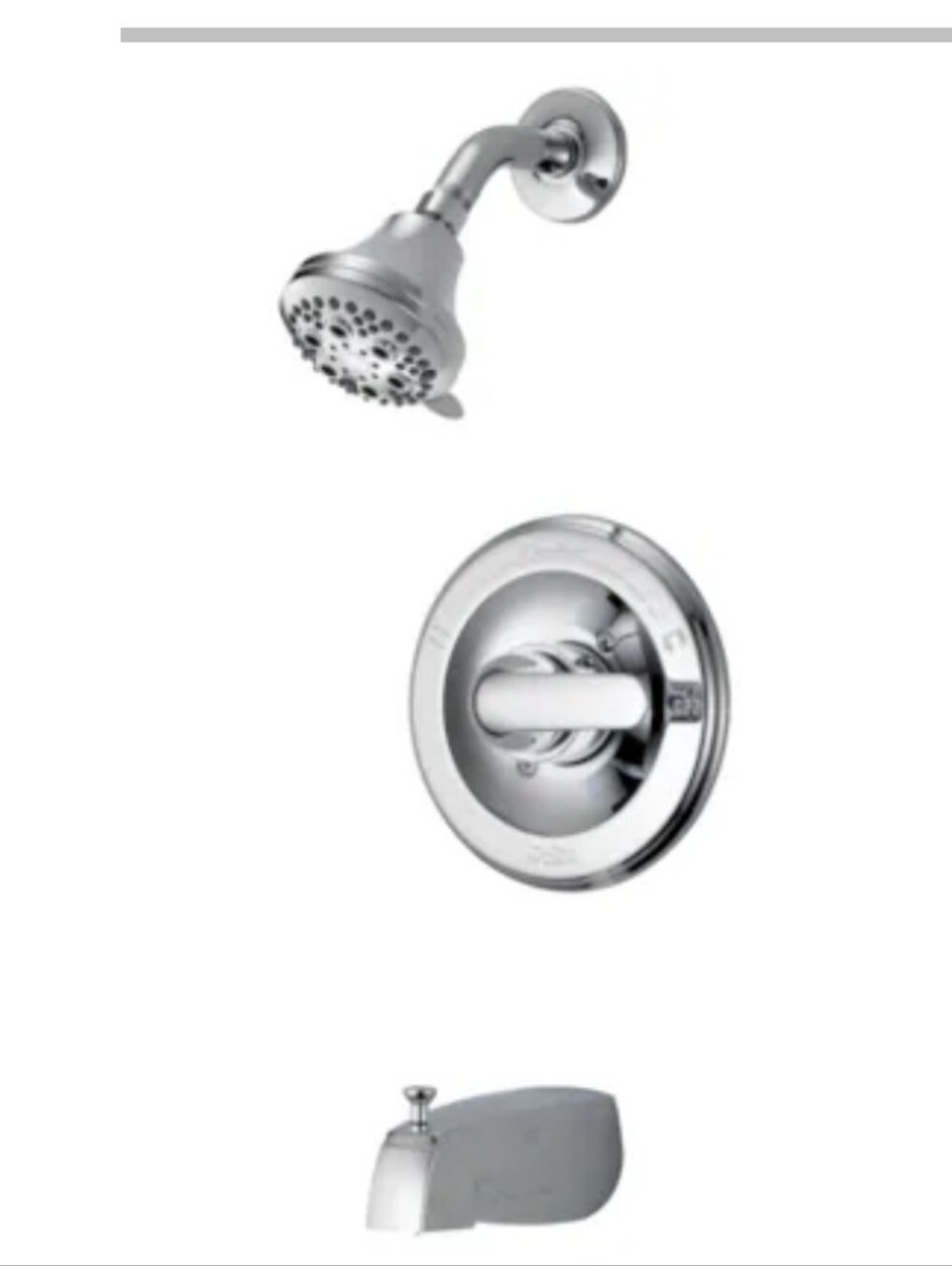 Delta Classic Chrome 1-handle Multi-function 5.0-in Round Bathtub and shower Fau